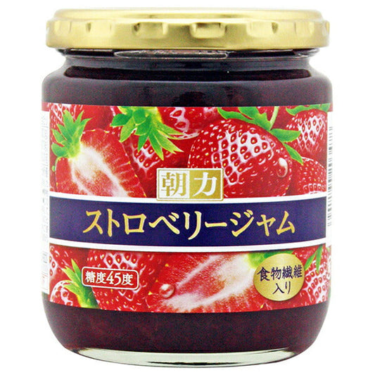 Asahi Fresh Morning Power Strawberry Jam, 250g jars x 12 [Ships from Japan] 