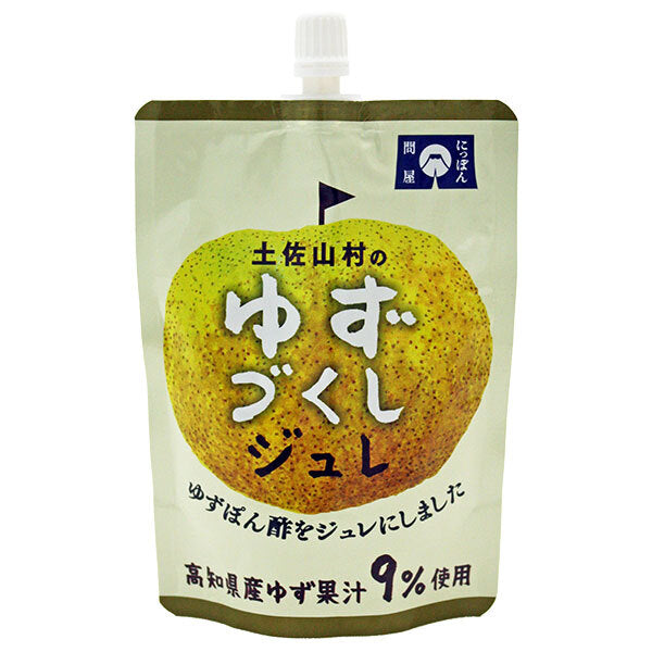 Asahi Fresh Tosayamamura Yuzu Jelly, 155g Pouch x 12 Bags [Ships from Japan] 