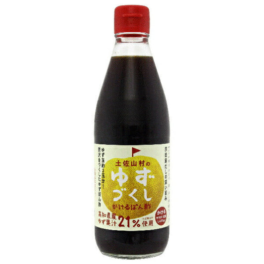 Asahi Fresh Tosayamamura Yuzu Ponzu Sauce, 360ml Bottle x 10 Bottles [Ships from Japan] 