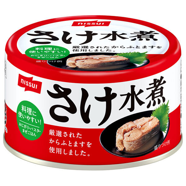 Nissui Canned Pink Salmon in Water 180g x 24 Cans [Ships from Japan]