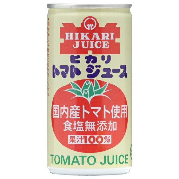 Hikari Foods Domestic Season Pack No-Salt-Added Tomato Juice 190g Cans x 30 [Ships from Japan]