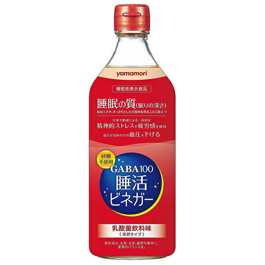 ヤマモリ GABA100 睡活ビネガー 500ml瓶×6本入【日本出荷】