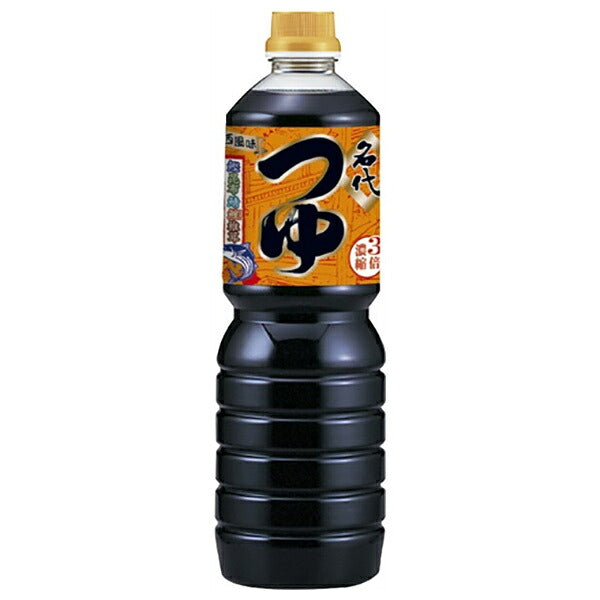 Yamamori Nadai Tsuyu 3x Concentrated 1L PET bottle x 15 pieces [Shipped in Japan]