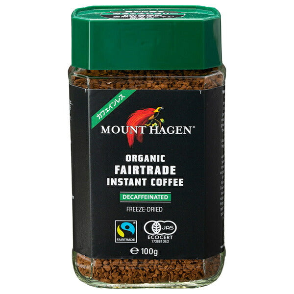 NS Foods Service Mount Hagen Organic Fair Trade Decaffeinated 100g bottle x 6 pieces [Shipped in Japan]