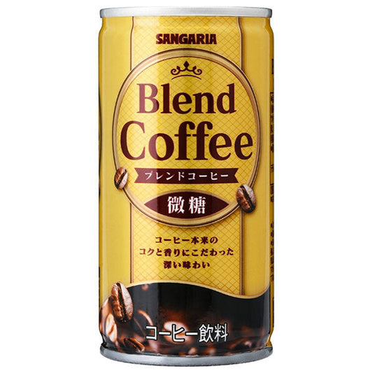 Sangaria Blend Coffee, Lightly Sweetened, 185g Can x 30 Cans [Ships from Japan] 