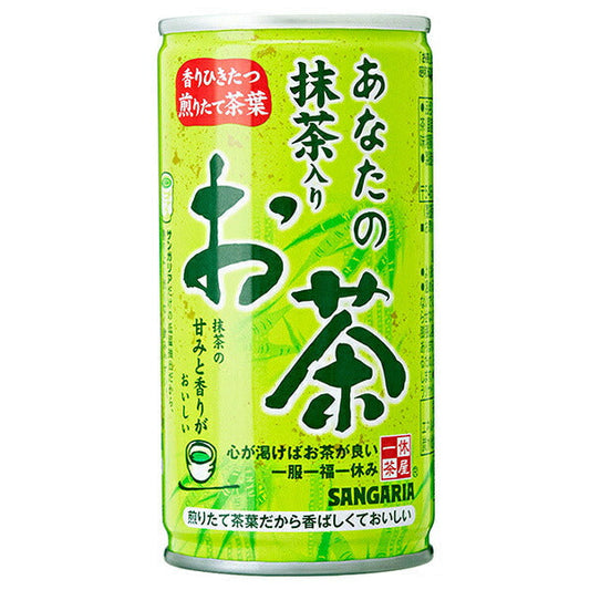 Sangaria Ikkyu Chaya Your Matcha Tea 190g can x 30 pieces [Shipped in Japan]