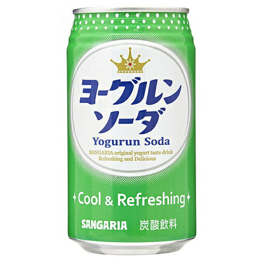 Sangaria Yogurt Soda, 350g cans x 24 cans [Ships from Japan] 