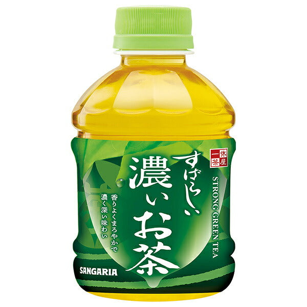 Sangaria Rich Green Tea Beverage 280ml PET Bottles x 24 [Ships from Japan]