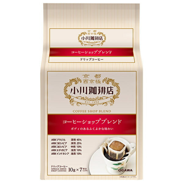Ogawa Coffee Ogawa Coffee Shop Coffee Shop Blend 7 cups of drip coffee 70g (10g x 7 bags) x 6 boxes [shipped in Japan]