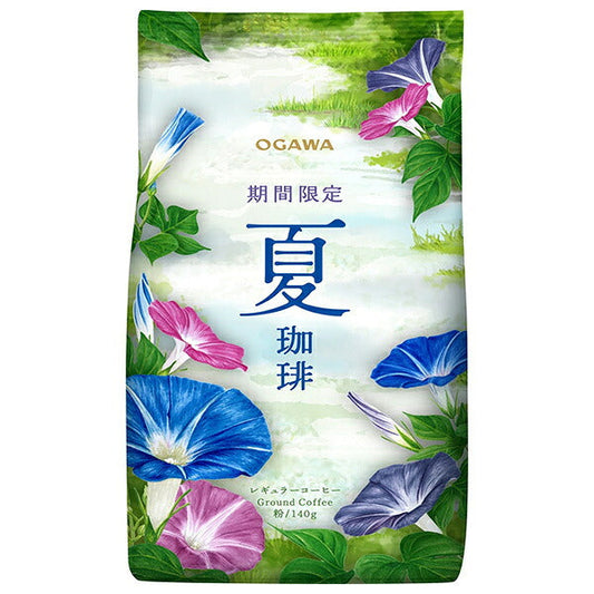 小川珈琲 期間限定 夏珈琲 粉 140g×30袋入【日本出荷】