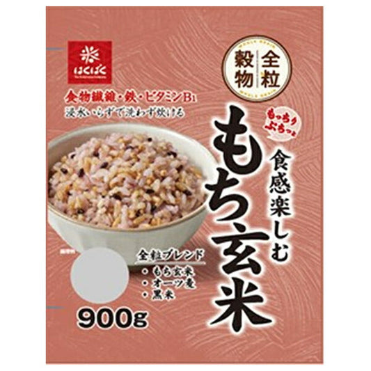 Hakubaku Mochi Brown Rice, Enjoy the Chewy and Crunchy Texture, 900g x 6 Bags [Ships from Japan] 