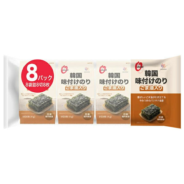 大象ジャパン OFood 韓国 味付 のり 8切 8枚 (4g×8)×12個入【日本出荷】
