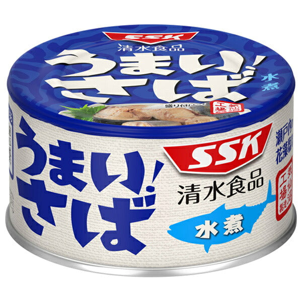 SSK Umai! Boiled mackerel 150g can x 24 pieces [shipped in Japan]