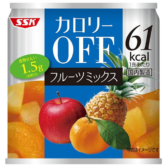 SSK Low Calorie Fruit Mix, 185g x 24 packs [Ships from Japan] 