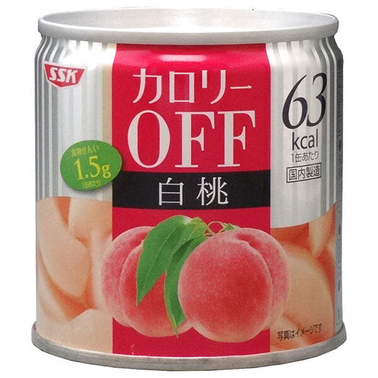 SSK Low Calorie White Peach 185g x 24 packs [Ships from Japan] 