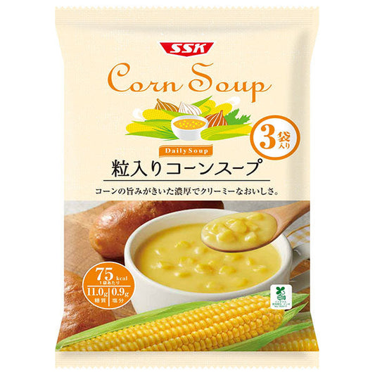 SSK Daily Soup Corn soup with grains 160g x 3 bags x 20 bags [Shipped in Japan]
