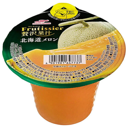 マルハニチロ フルティシエ 贅沢果汁 北海道メロン 190g×24(6×4)個入【日本出荷】