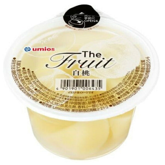 Umios The Fruit White Peach 220g x 24 (6 x 4) pieces [Shipped in Japan]
