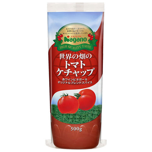 Nagano Tomato World Farm Tomato Ketchup 500g x 20 bottles [Ships from Japan] 