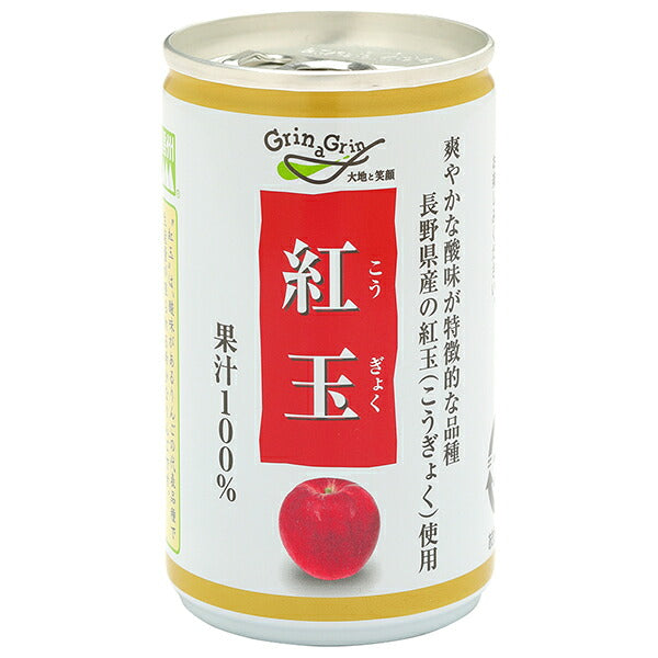 Nagano Kono Shinshu Kogyoku Apple Juice - Straight Juice, 160 g Cans x 30 [Ships from Japan]