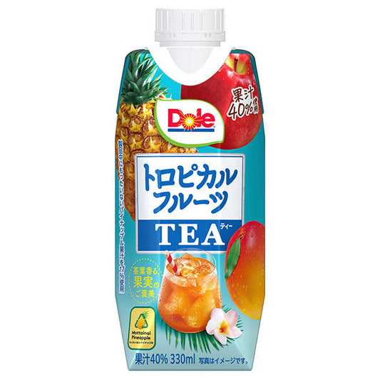 雪印メグミルク Dole ドール トロピカルフルーツティー 330ml紙パック×12本入【日本出荷】