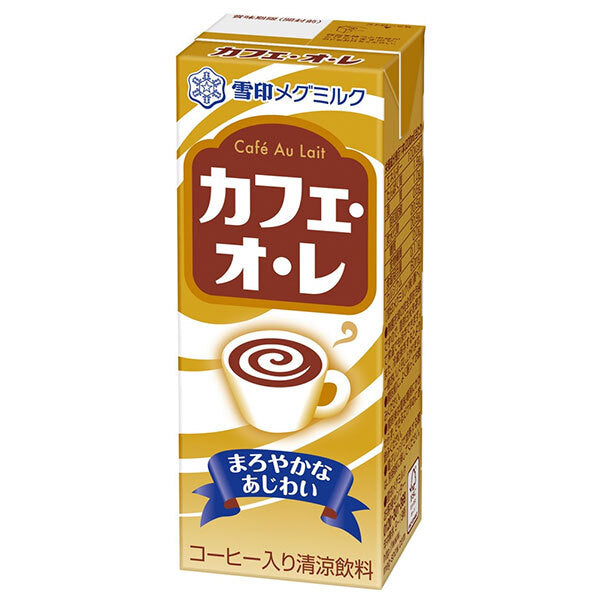 雪印メグミルク カフェ オ レ 200ml紙パック×18本入【日本出荷】