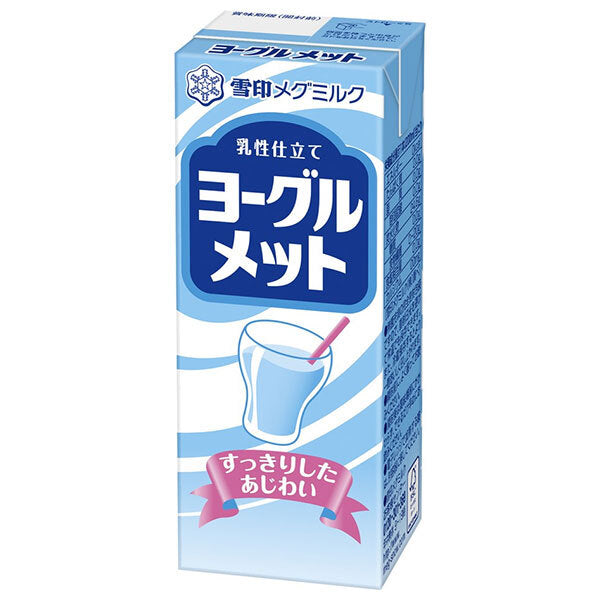 雪印メグミルク ヨーグルメット 200ml紙パック×18本入【日本出荷】