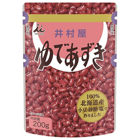 Imuraya Hokkaido Pouch Boiled Azuki Beans, 200g Pouch x 20 (10 x 2) Bags [Ships from Japan] 