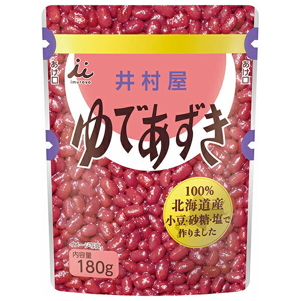 Imuraya Hokkaido Pouch Cooked Azuki Beans 180g x 20 Pouches (10 x 2) [Ships from Japan]