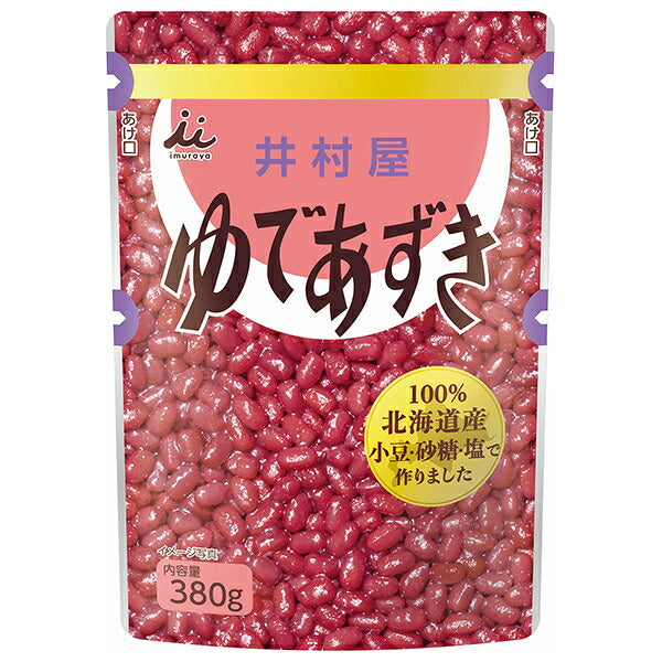 Imuraya Hokkaido Boiled Azuki Beans, 380g Pouches x 10 [Ships from Japan]