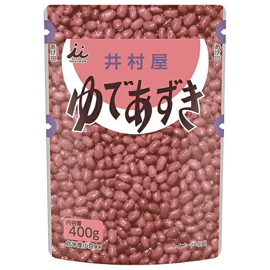 井村屋 ゆであずき 400gパウチ×10袋入【日本出荷】