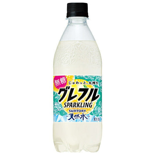 Suntory Natural Water Greffle SPARKLING 500ml plastic bottle x 24 pieces [shipped in Japan]