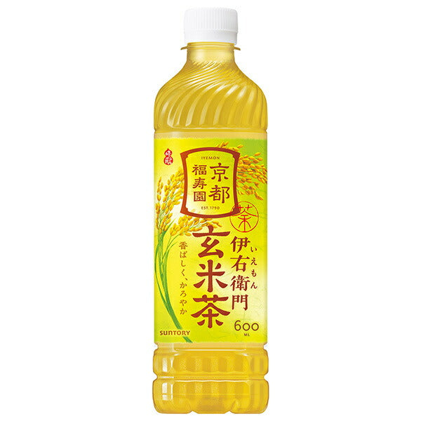 サントリー 伊右衛門(いえもん) 玄米茶【手売り用】 600mlペットボトル×24本入【日本出荷】
