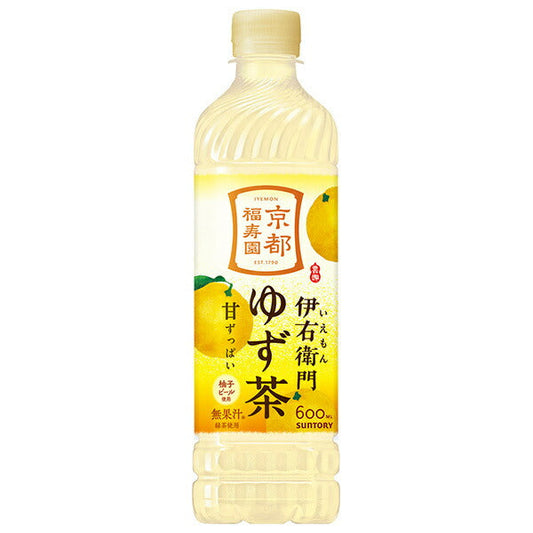 Suntory Iemon Yuzu Tea 600ml PET bottle x 24 pieces [Shipped in Japan]