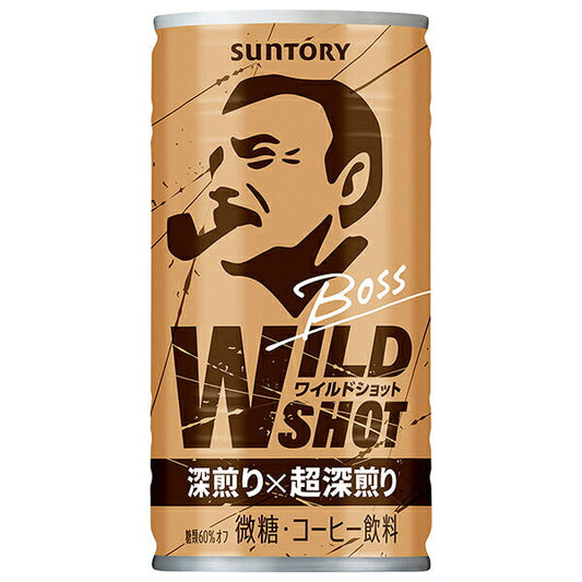 Suntory BOSS Wild Shot 185g can x 30 pieces [shipped in Japan]