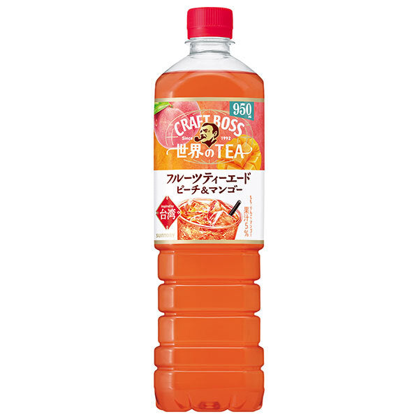 Suntory Craft Boss World's TEA Fruit Teaade 950ml PET bottles x 12 bottles [Shipped in Japan]