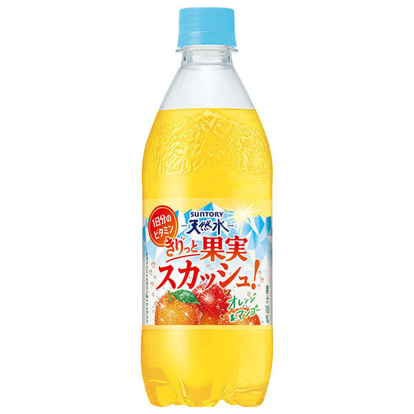 Suntory Suntory Tennensui Kiritto Fruit Squash! Orange & Mango 500ml plastic bottle x 24 bottles [shipped in Japan]