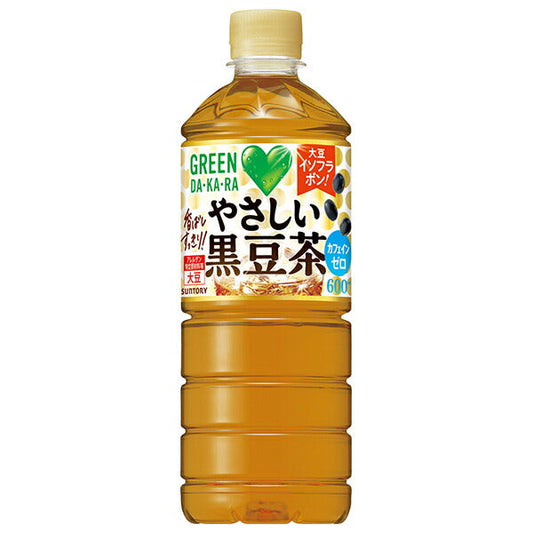 サントリー GREEN DA KA RA(グリーン ダカラ) やさしい黒豆茶 600mlペットボトル×24本入【日本出荷】