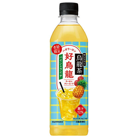 Suntory Oolong Tea Pine & Lychee Tea Ade 500ml PET bottle x 24 pieces [Shipped in Japan]