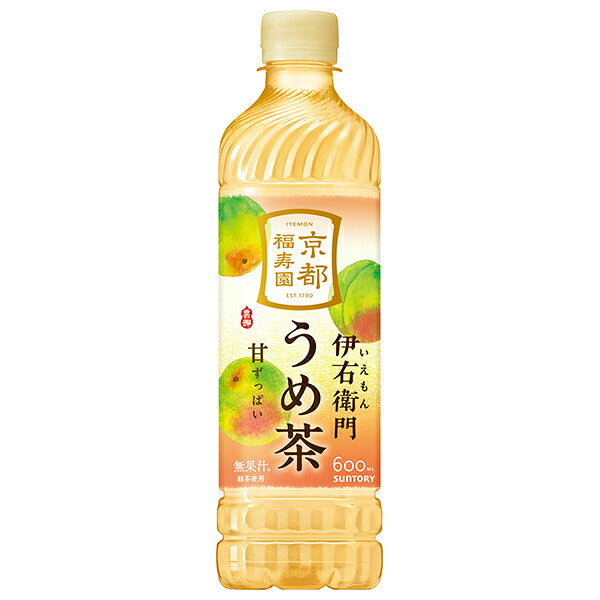 Suntory Iemon Ume Tea 600ml plastic bottle x 24 pieces [Shipped in Japan]