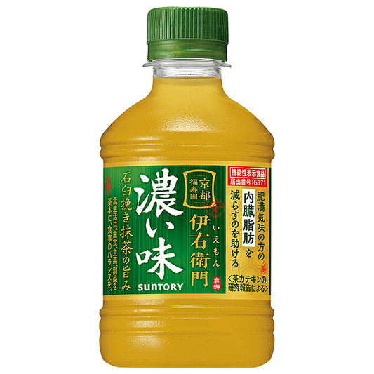 Suntory Iyemon Rich Green Tea 280ml PET Bottles x 24 [Ships from Japan]