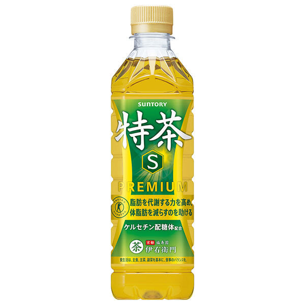 サントリー 緑茶 伊右衛門(いえもん) 特茶【手売り用】【特定保健用食品 特保】 500mlペットボトル×24本入【日本出荷】