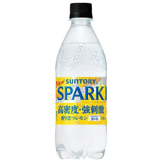 サントリー 天然水 SPARKLING(スパークリング)レモン【手売り用】 500mlペットボトル×24本入【日本出荷】