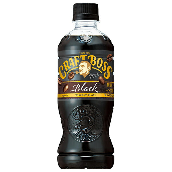 Suntory Craft Boss Black 500ml PET Bottle x 24 [Ships from Japan] 