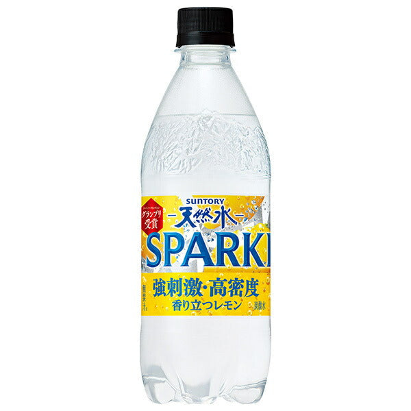 Suntory Natural Water SPARKLING Lemon [for vending machines] 490ml plastic bottles x 24 pieces [shipped in Japan]