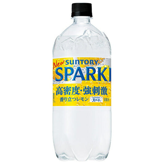 Suntory Tennensui SPARKLING Lemon, 1050ml PET Bottle x 12 [Ships from Japan] 