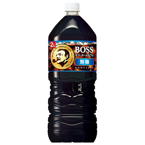 Suntory BOSS Home Cafe Sugar Free 2L PET bottles x 6 bottles [Shipped in Japan]
