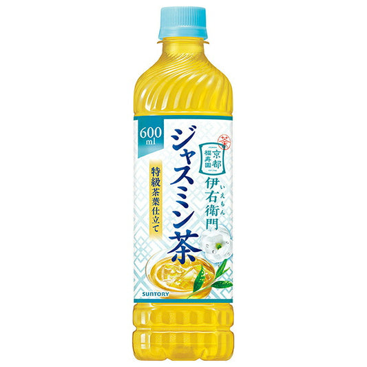 Suntory Iemon Jasmine Tea (Hand-Sold) 600ml PET Bottle x 24 Bottles (Ships from Japan) 