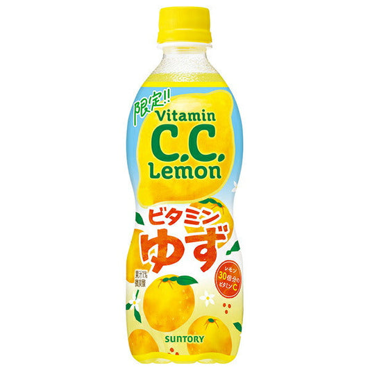 Suntory C.C. Lemon Vitamin Yuzu 500ml plastic bottle x 24 pieces [shipped in Japan]
