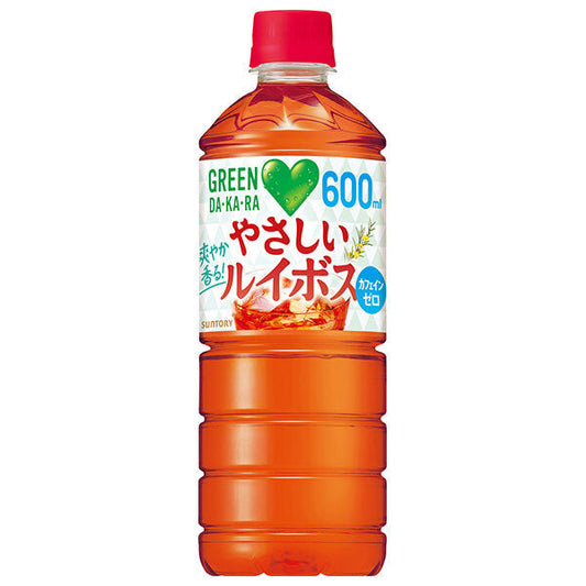 Suntory GREEN DA KA RA (Green Dakara) Easy Rooibos 600ml plastic bottle x 24 pieces [Shipped in Japan]